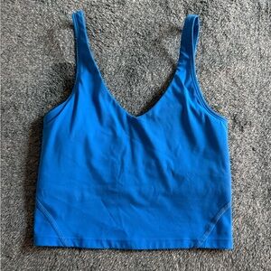 lululemon athletica Vibrant Blue Crop Top